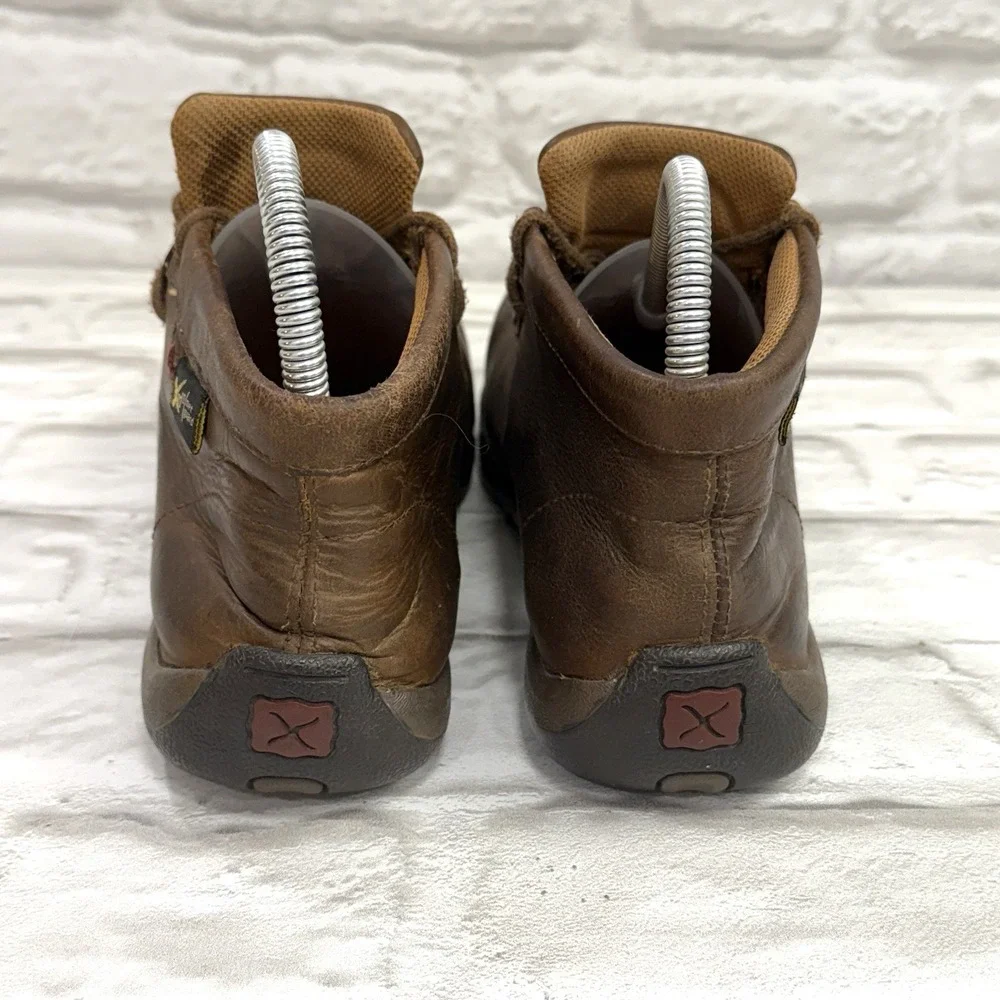 Twisted X‎ Chukka Driving Moc Boots Mens 6.5 M Brown Leather Barn Chore WDMCTM1